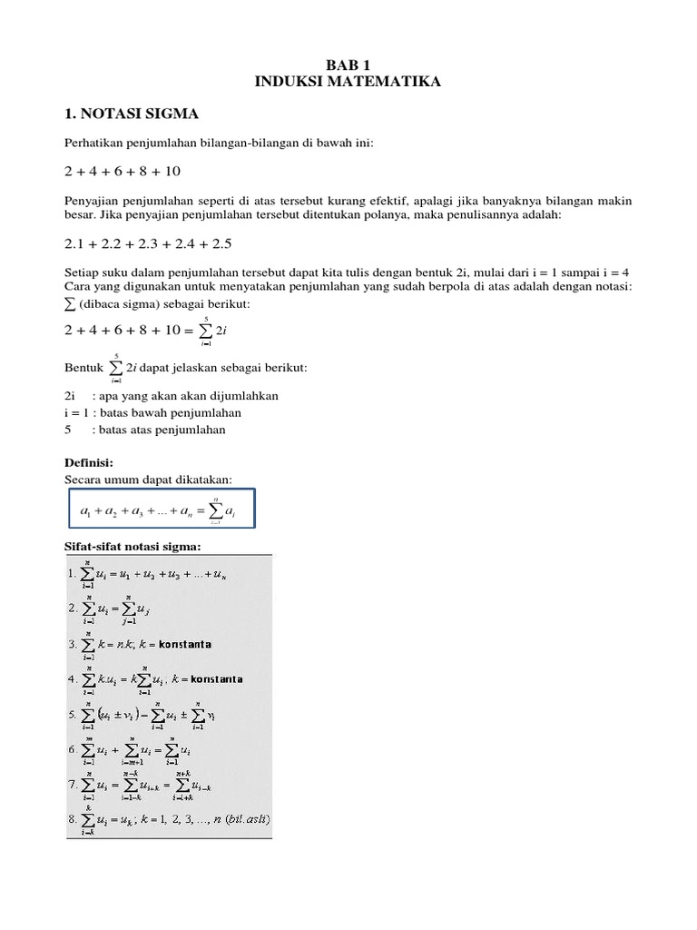 Detail Penjumlahan Notasi Sigma Nomer 40