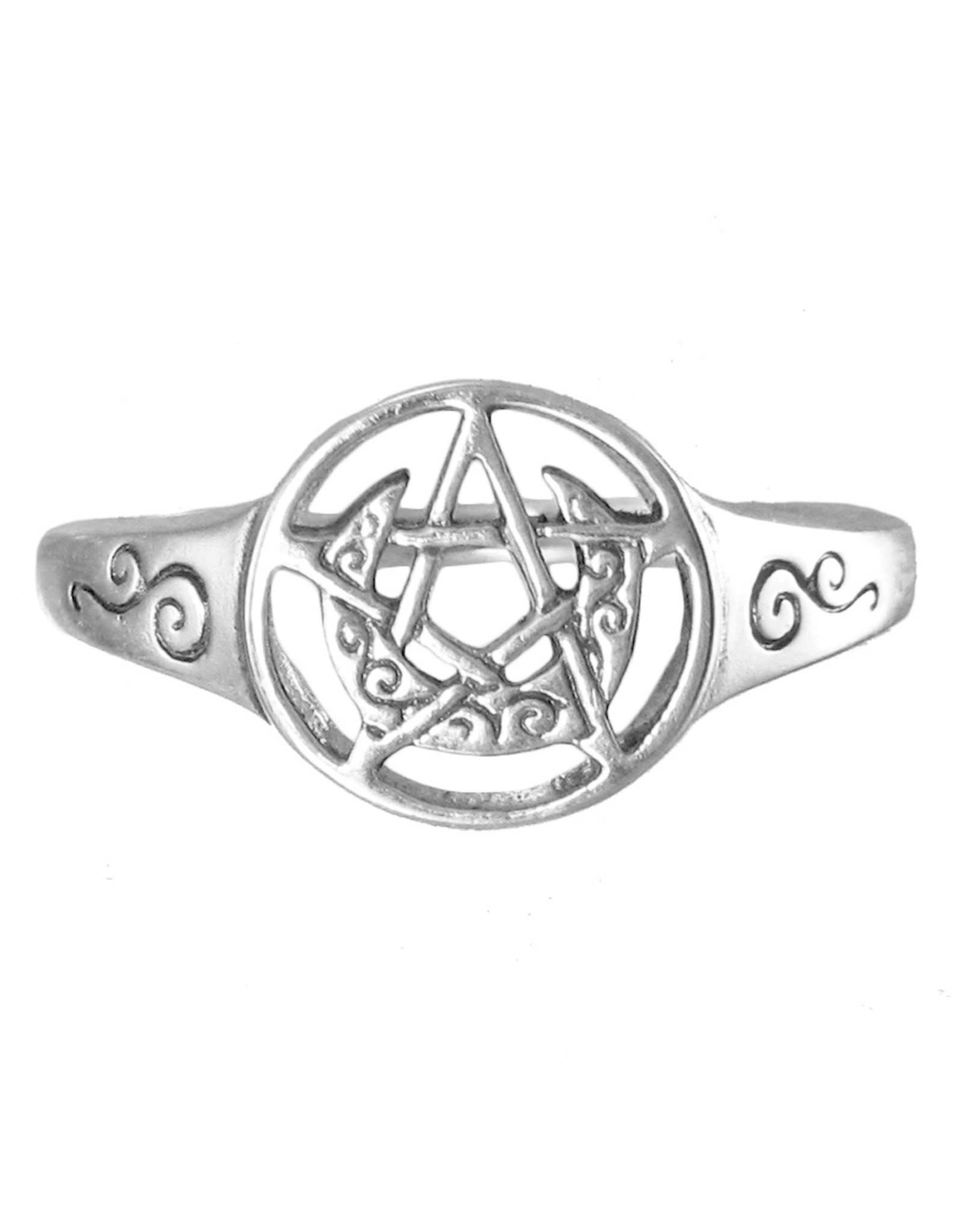 Detail Pentacle Rings Silver Nomer 21