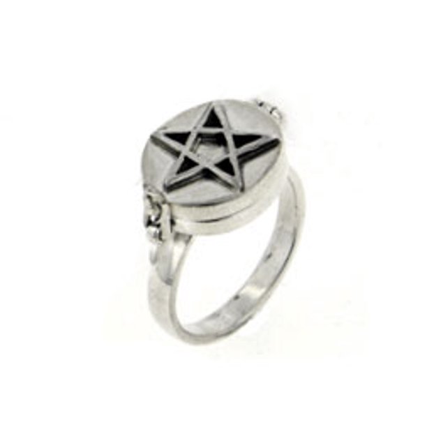 Detail Pentacle Rings Silver Nomer 43