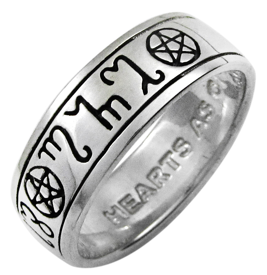 Detail Pentacle Rings Silver Nomer 45