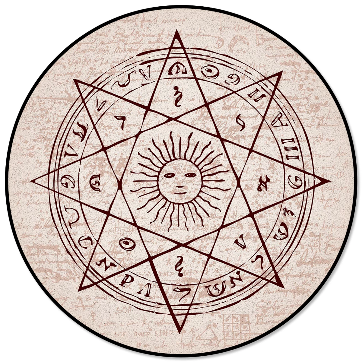 Detail Pentacle Rug Nomer 49