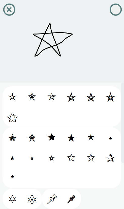 Pentacle Text Symbol - KibrisPDR