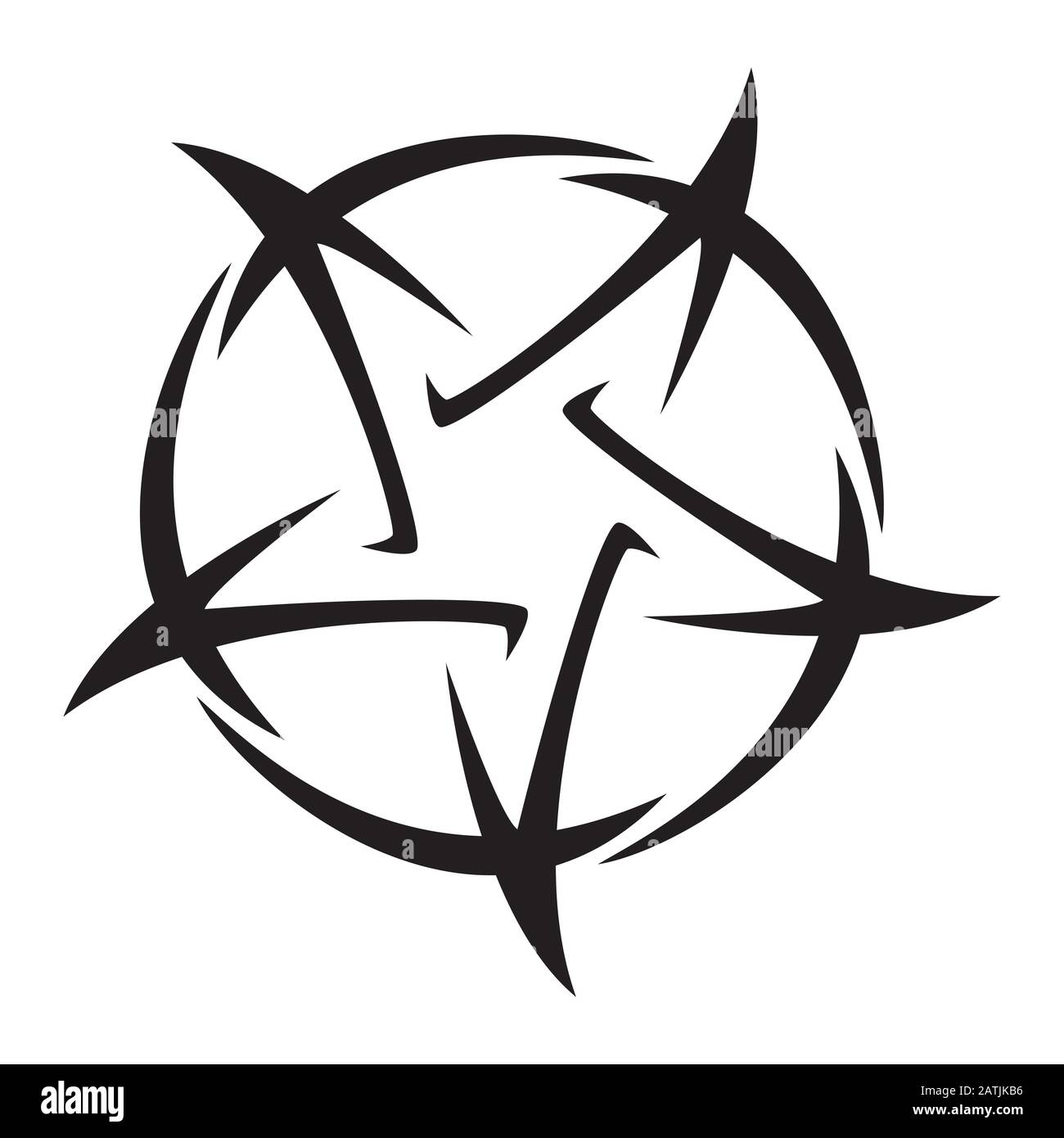 Detail Pentacle Vector Nomer 32