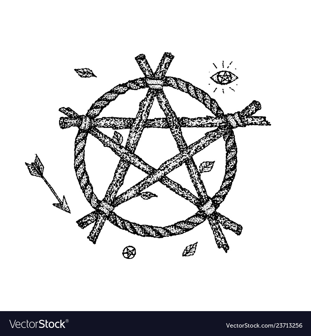 Detail Pentacle Vector Nomer 36