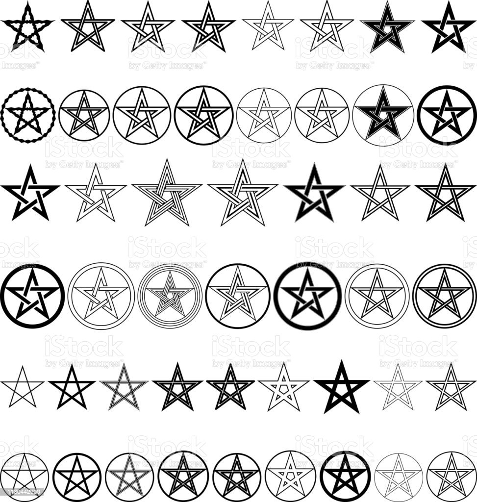 Detail Pentacle Vector Nomer 37