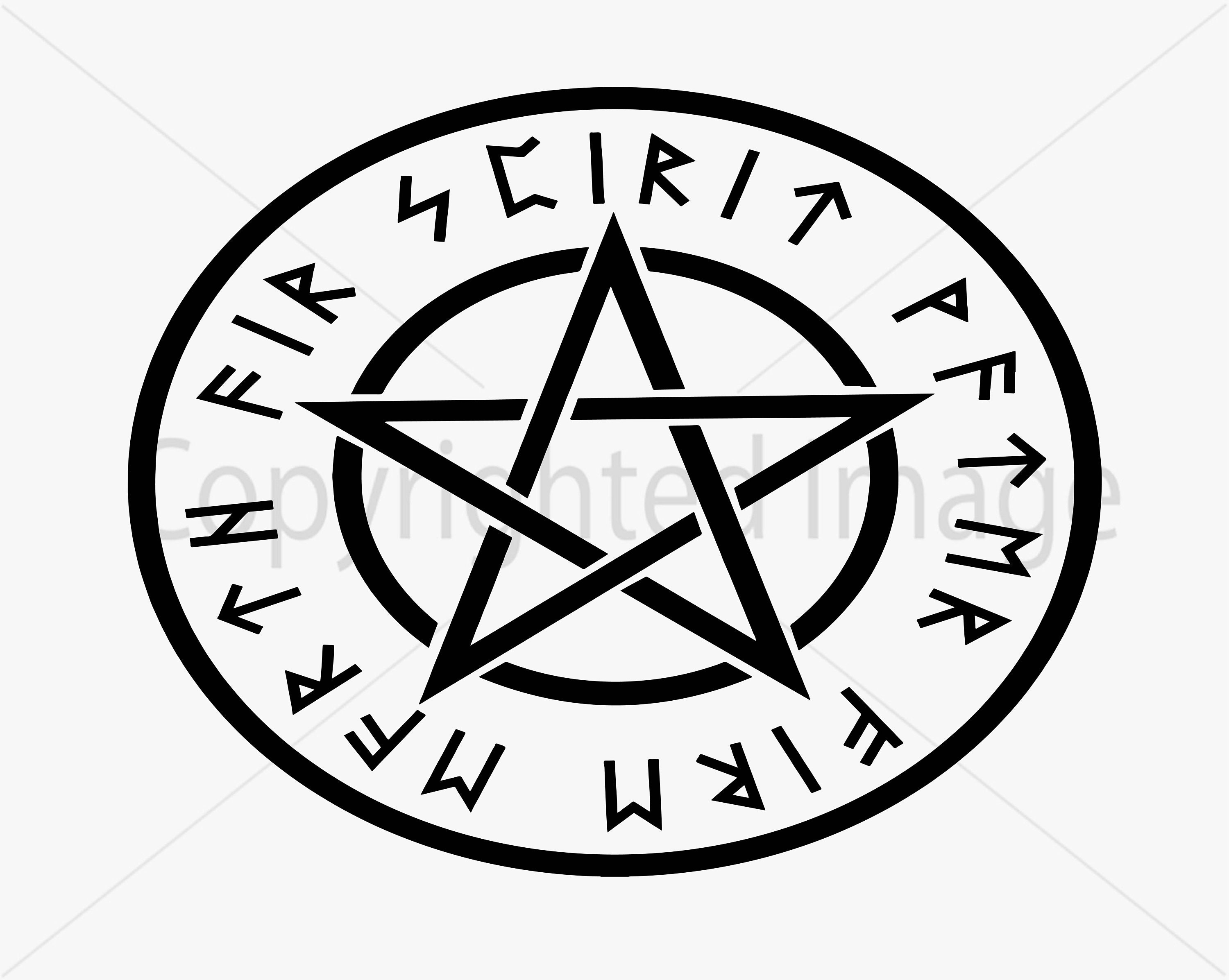 Detail Pentacle Vector Nomer 38