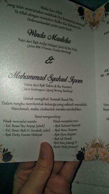 Detail Penulisan Almarhum Di Undangan Nomer 33