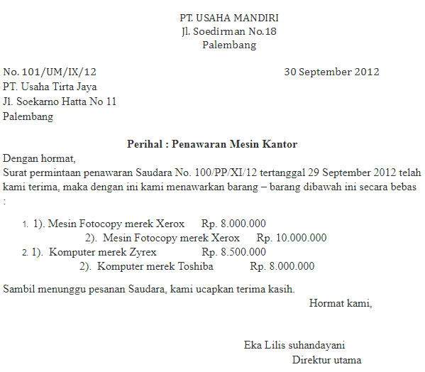 Detail Penulisan Lampiran Pada Surat Nomer 40