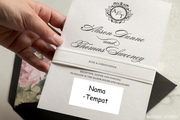 Detail Penulisan Nama Di Undangan Nikah Nomer 26