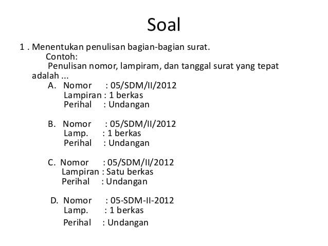 Detail Penulisan No Surat Nomer 28