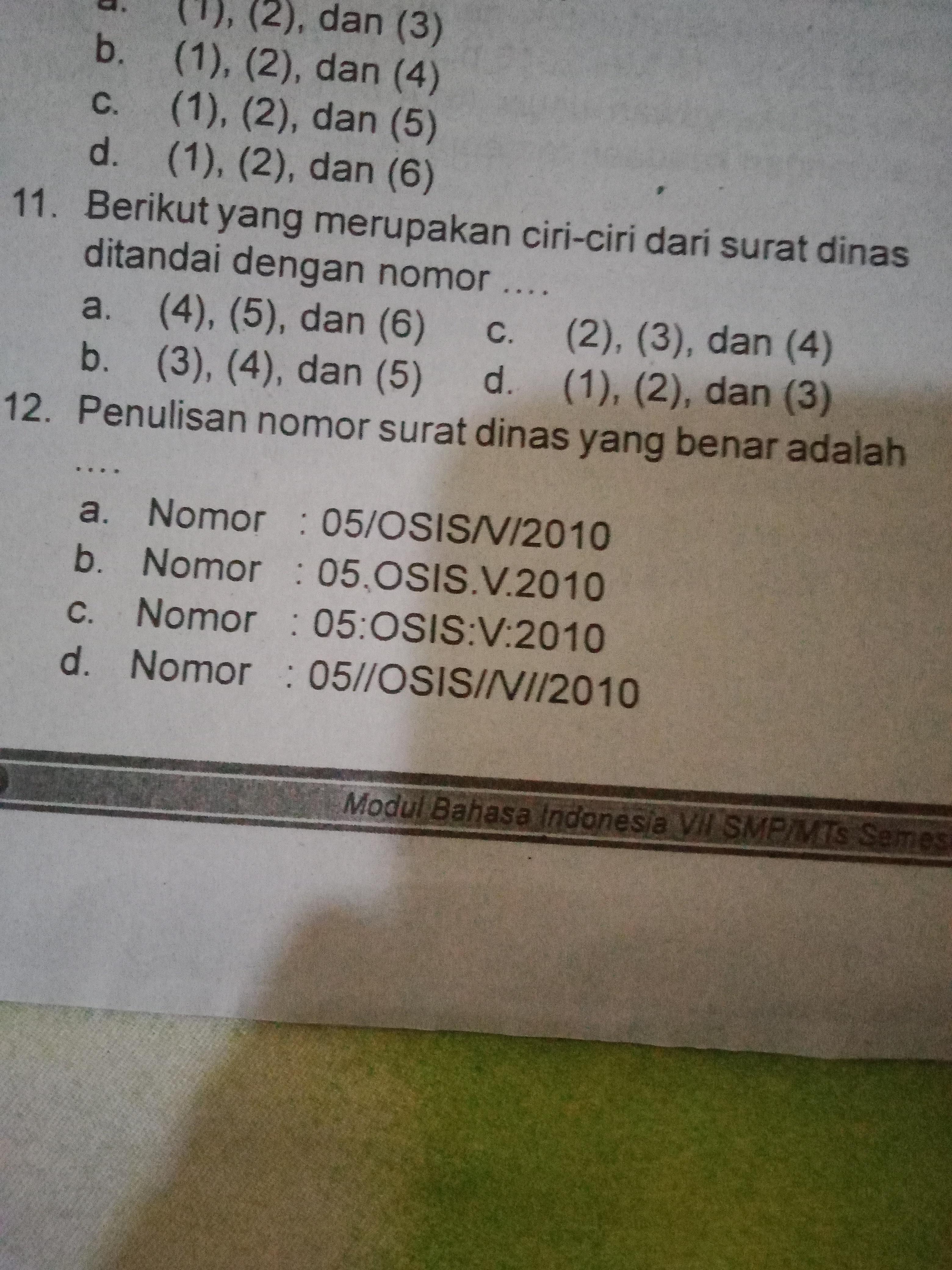 Detail Penulisan No Surat Nomer 54