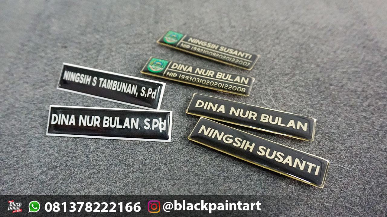 Detail Macam Macam Name Tag Nomer 24