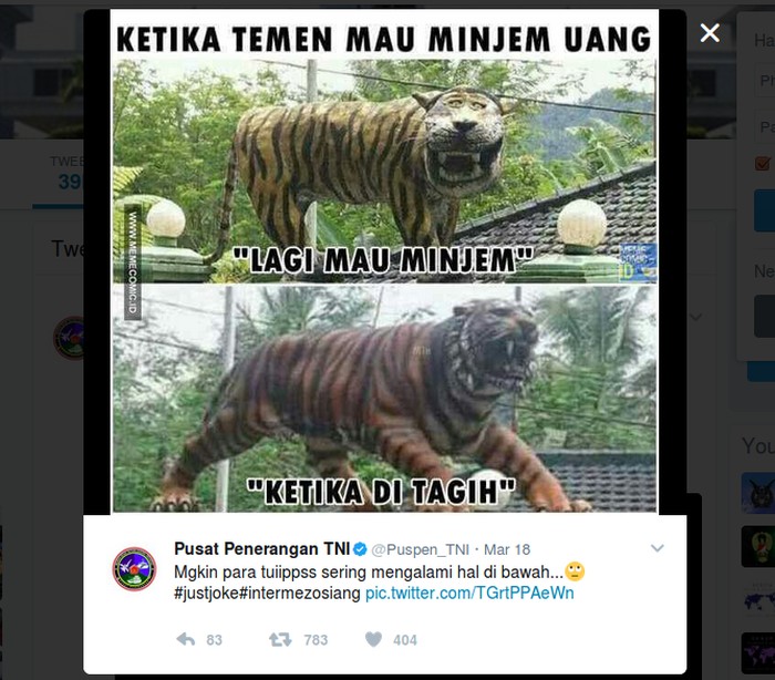 Macan Cisewu Meme - KibrisPDR