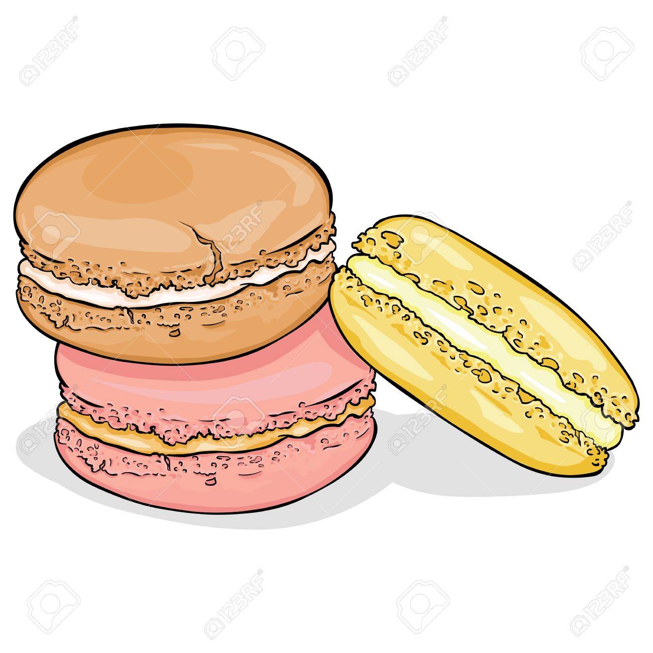 Detail Macaron Cartoon Nomer 2