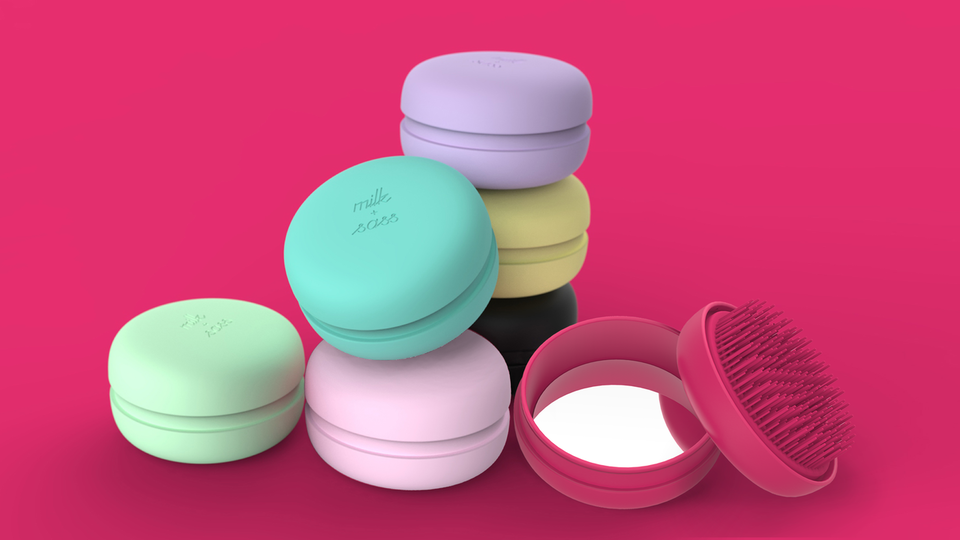 Detail Macaron Compact Mirror Nomer 27