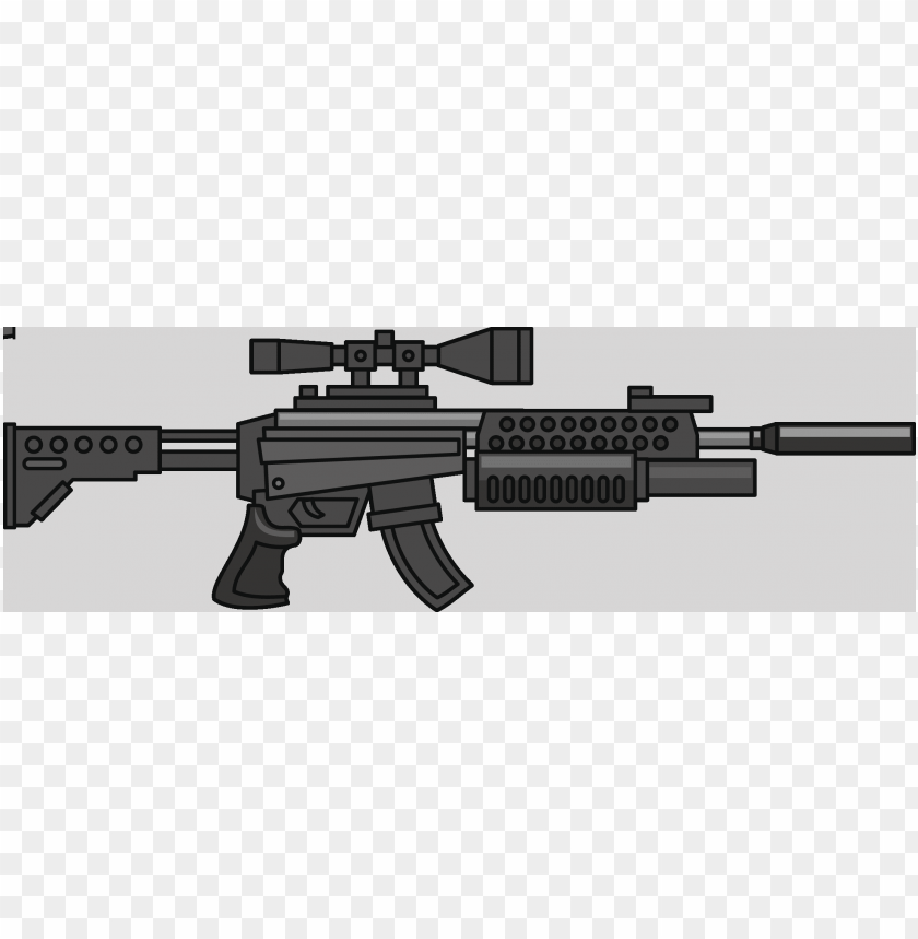 Detail Machine Gun Clip Art Nomer 12