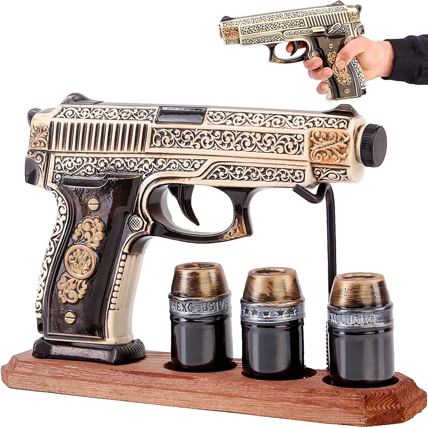 Detail Machine Gun Tequila Bottle Nomer 33