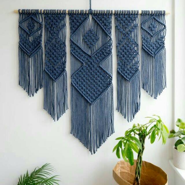 Detail Macrame Hiasan Dinding Nomer 14