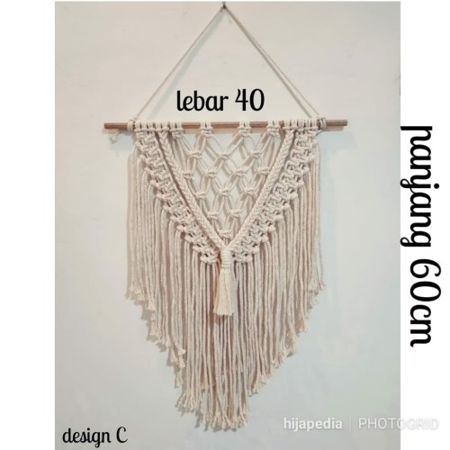 Detail Macrame Hiasan Dinding Nomer 15