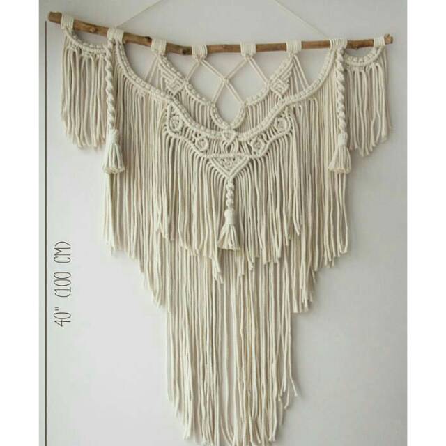 Detail Macrame Hiasan Dinding Nomer 23