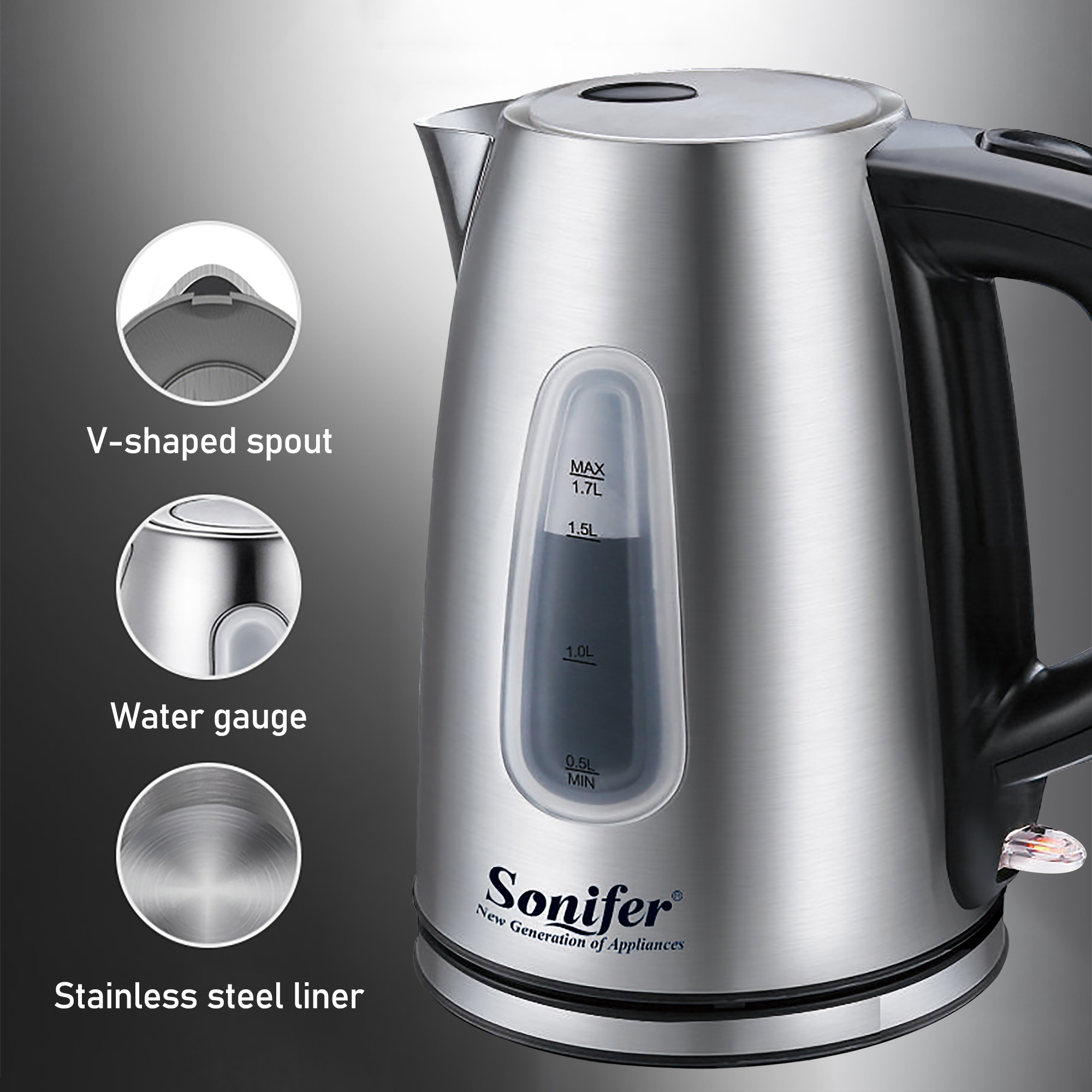 Detail Magic Chef Electric Kettle Nomer 35