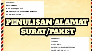 Detail Penulisan Pengiriman Surat Nomer 36