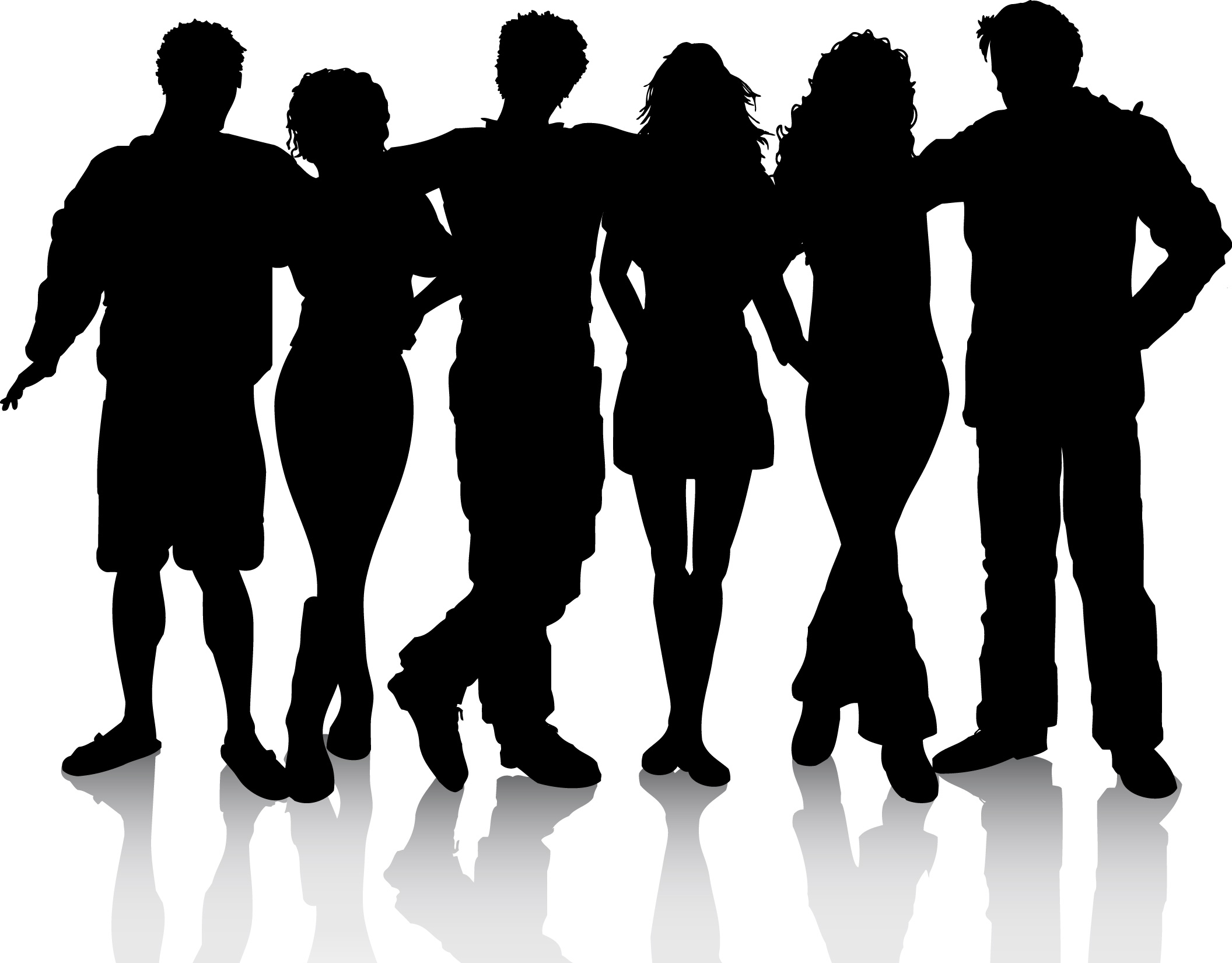 Detail People Clipart Silhouette Nomer 23