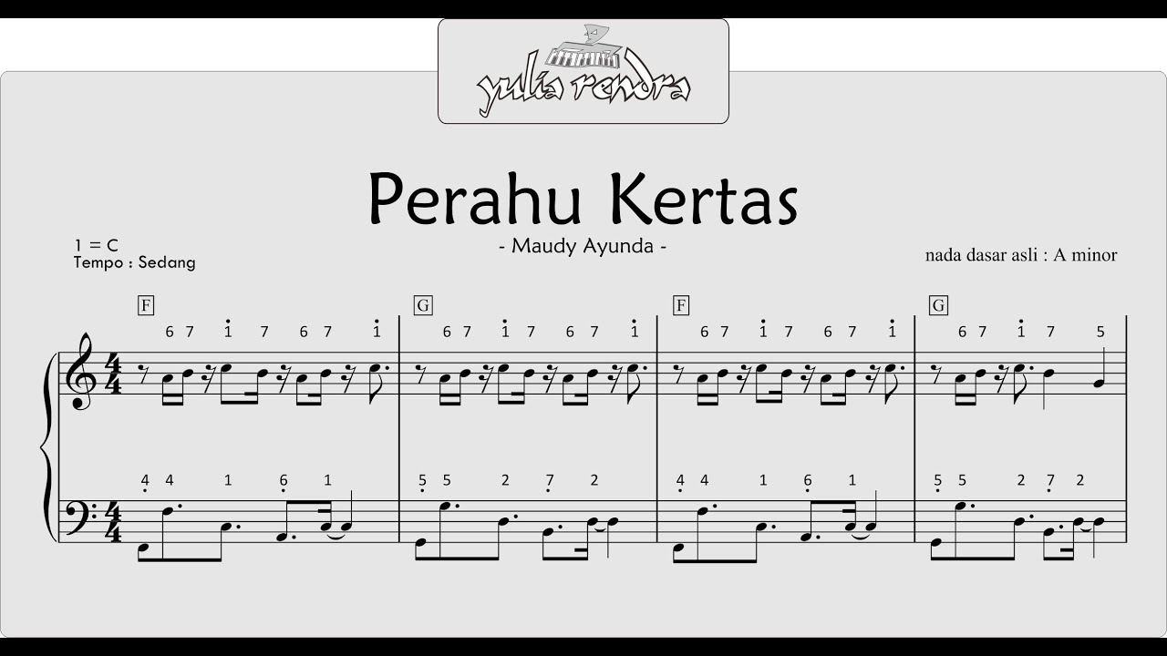 Detail Perahu Kertas Chord Nomer 13