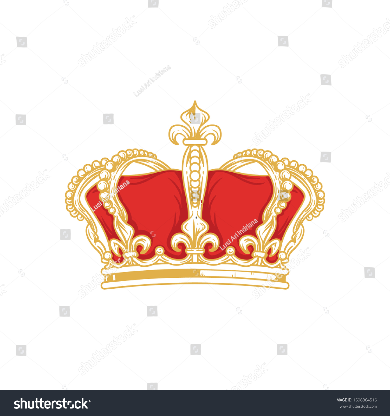 Detail Mahkota Queen Vector Nomer 49