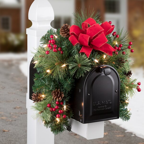 Detail Mailbox Christmas Swags Nomer 12