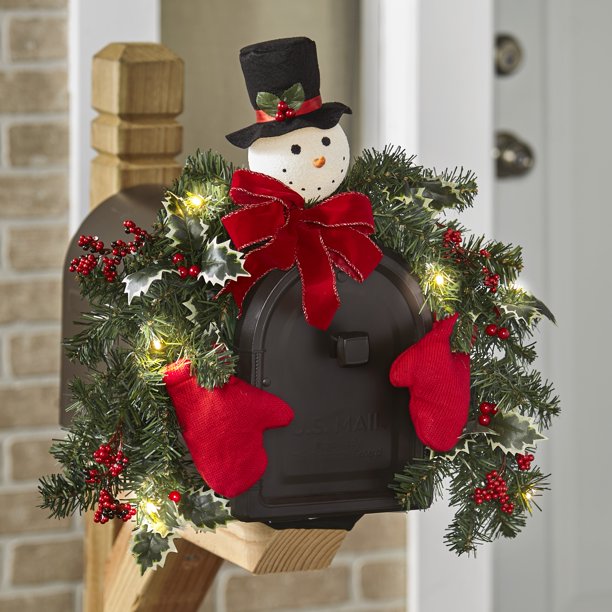 Detail Mailbox Christmas Swags Nomer 17