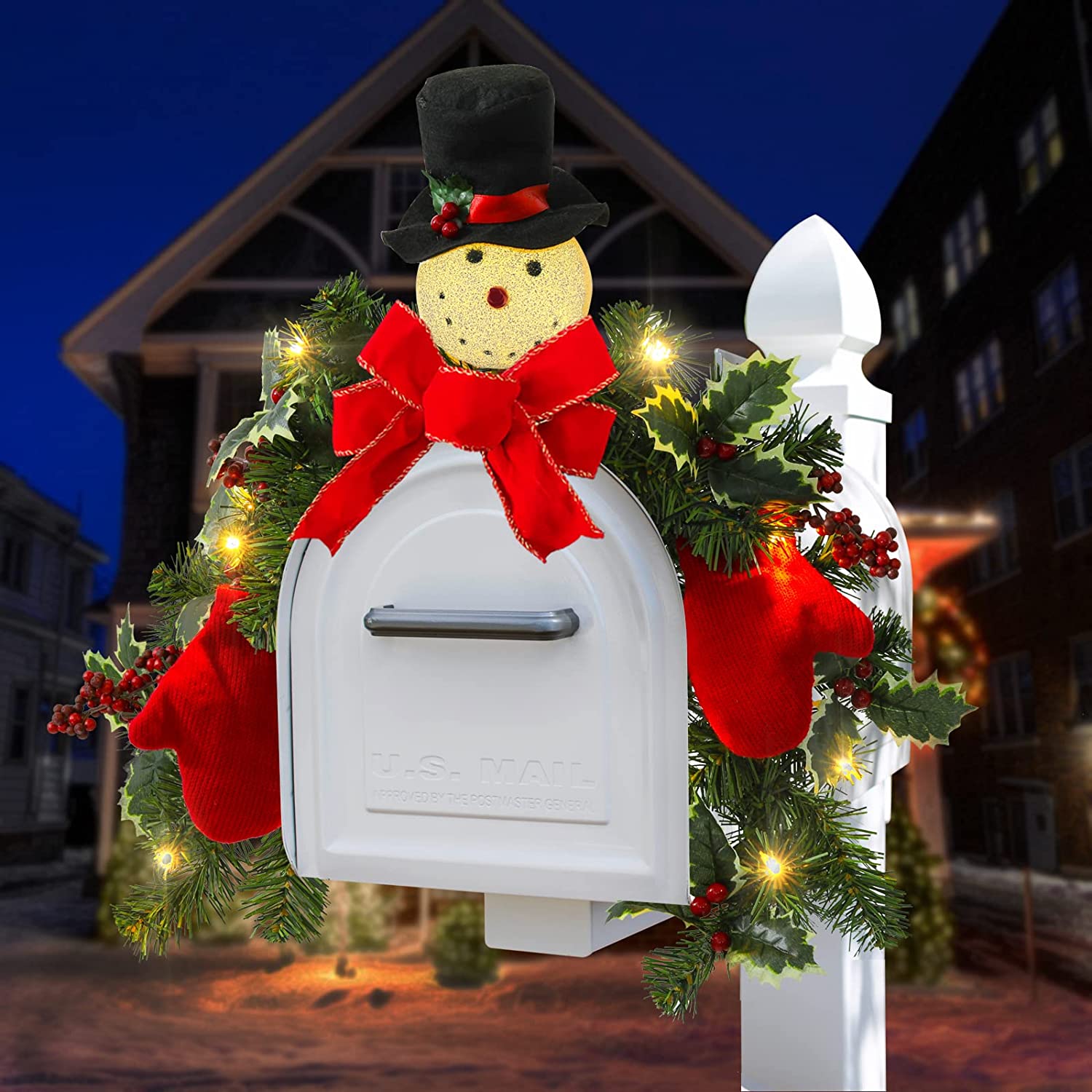 Detail Mailbox Christmas Swags Nomer 51
