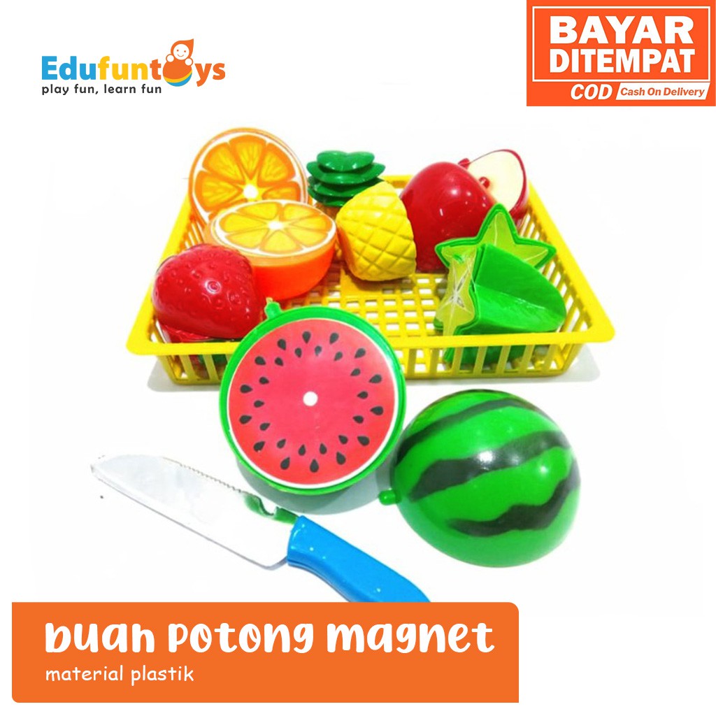 Detail Mainan Buah Potong Plastik Nomer 16