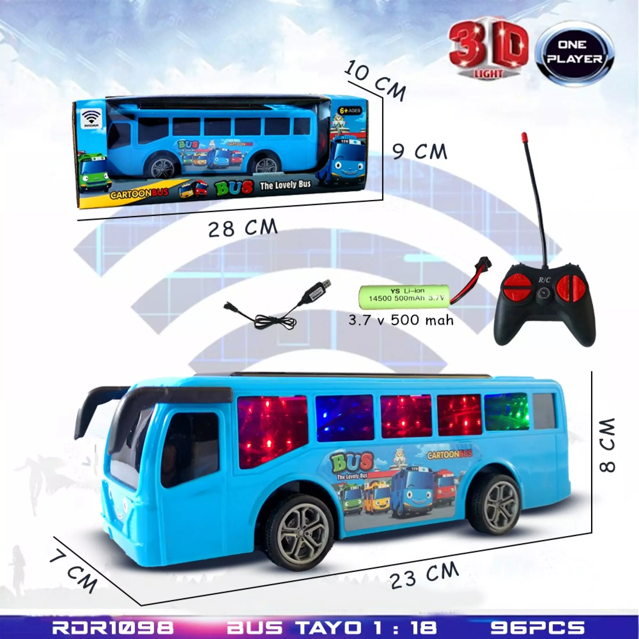 Detail Mainan Bus Remote Control Nomer 57
