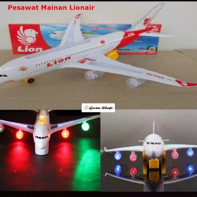 Detail Mainan Pesawat Lion Air Nomer 7