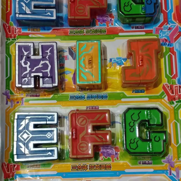 Detail Mainan Robot Huruf Nomer 30