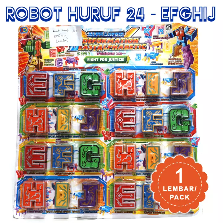 Detail Mainan Robot Huruf Nomer 32