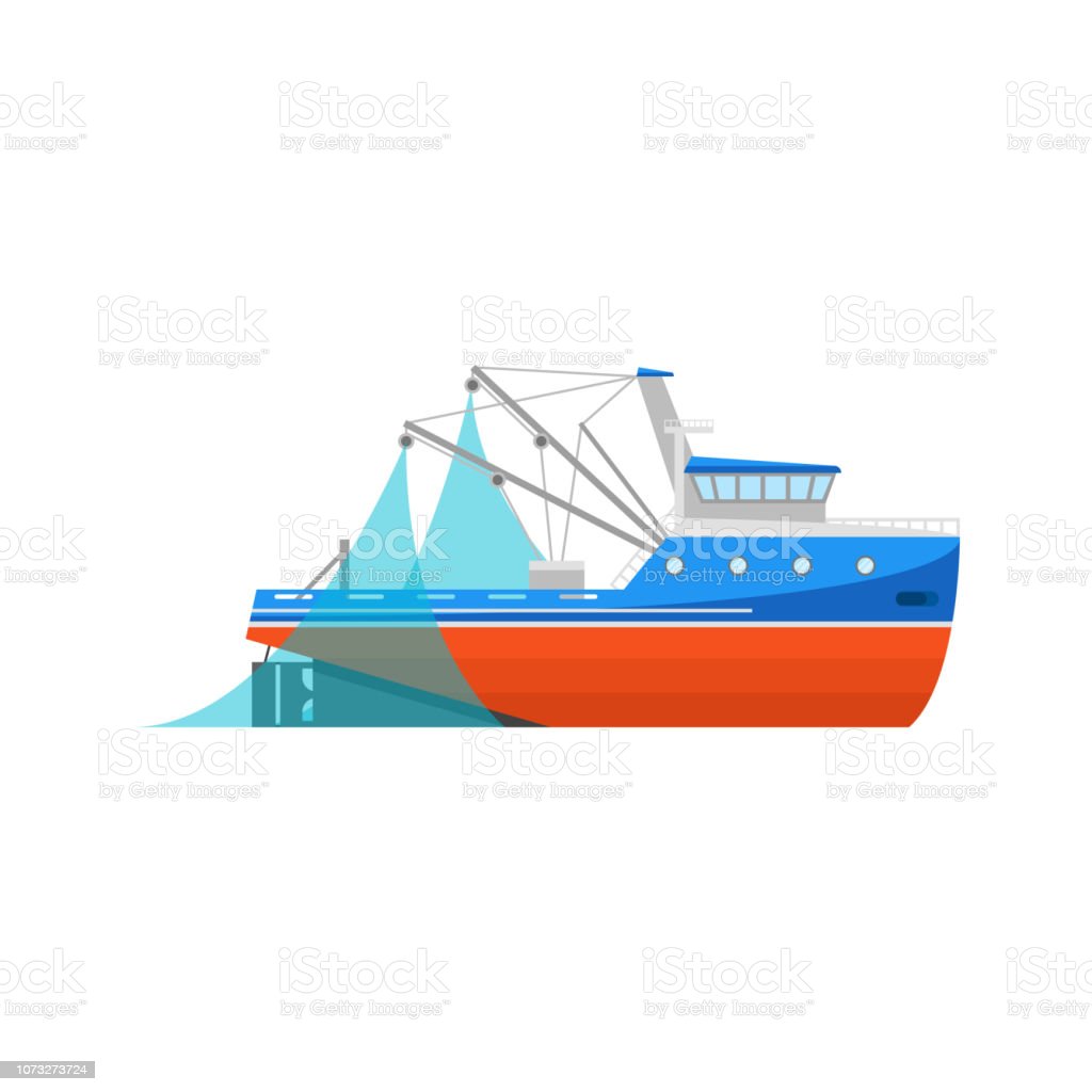 Detail Perahu Nelayan Vector Nomer 13