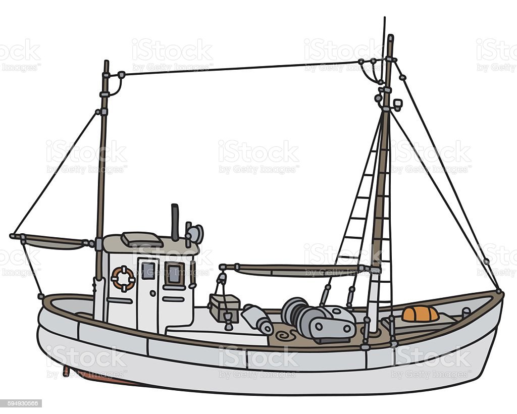 Detail Perahu Nelayan Vector Nomer 39