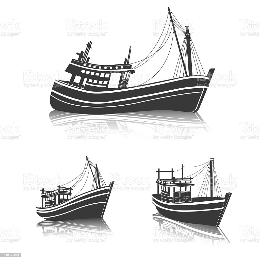 Detail Perahu Nelayan Vector Nomer 5