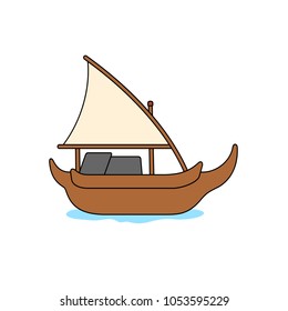 Detail Perahu Nelayan Vector Nomer 6