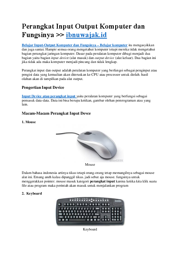 Detail Perangkat Input Device Nomer 46