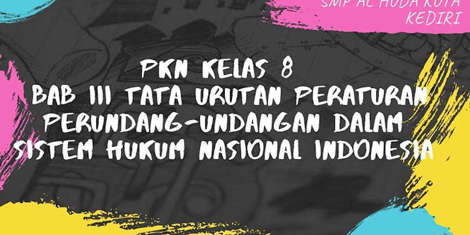 Detail Peraturan Perundang Undangan Dalam Sistem Hukum Nasional Nomer 50