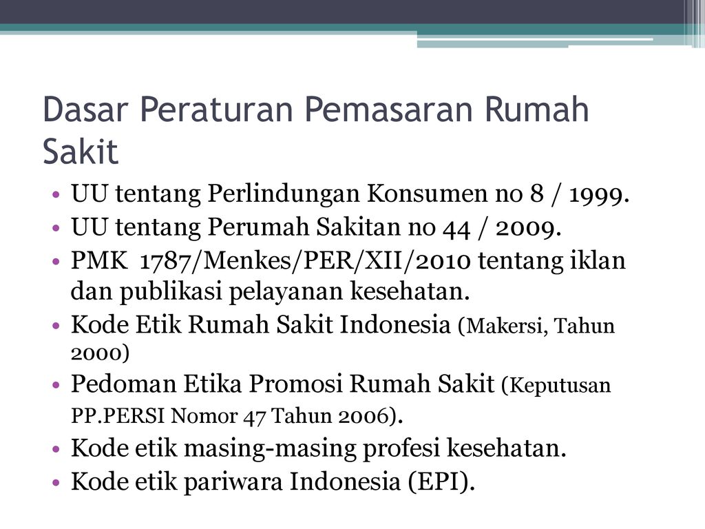 Detail Peraturan Rumah Sakit Nomer 46