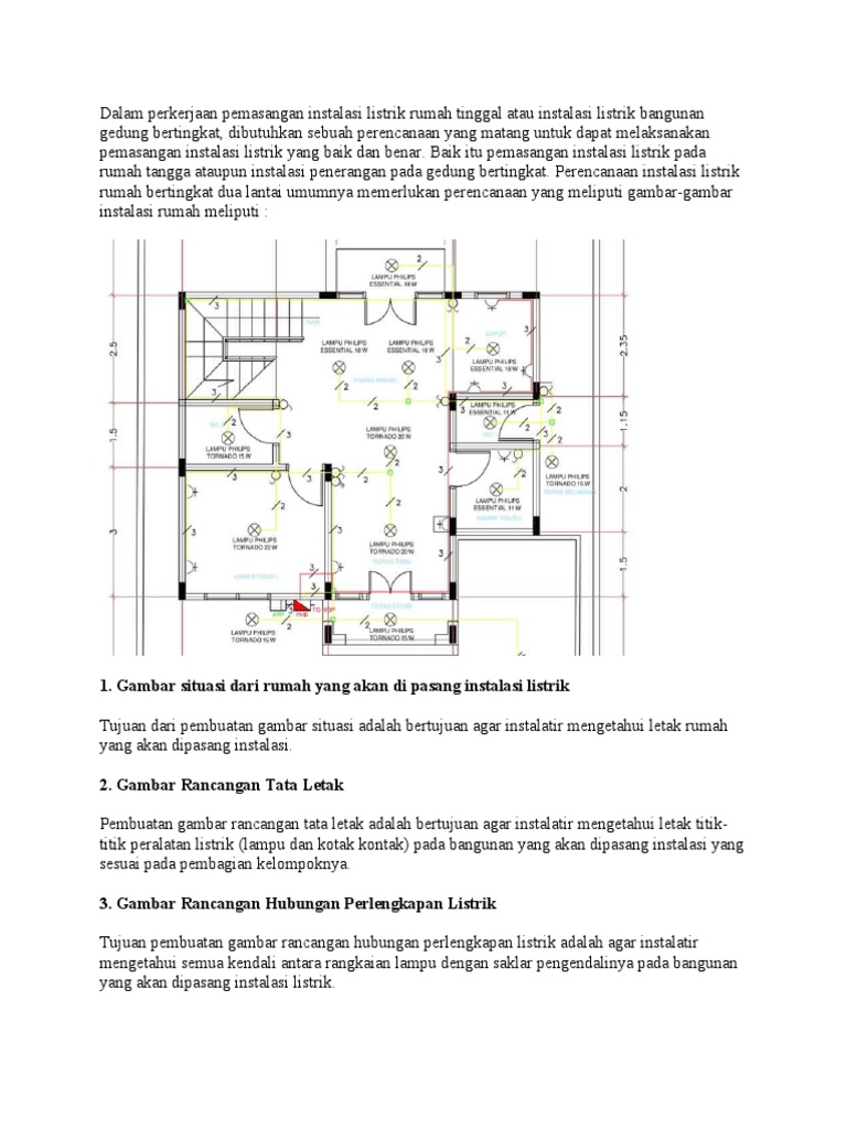 Detail Perencanaan Instalasi Listrik Rumah Sederhana Nomer 24