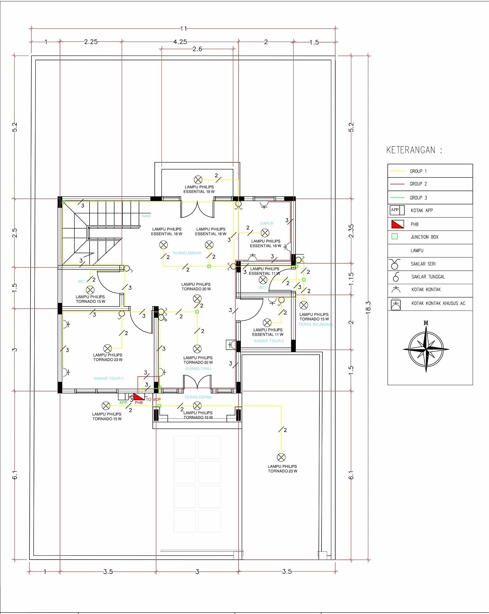 Detail Perencanaan Instalasi Listrik Rumah Sederhana Nomer 40