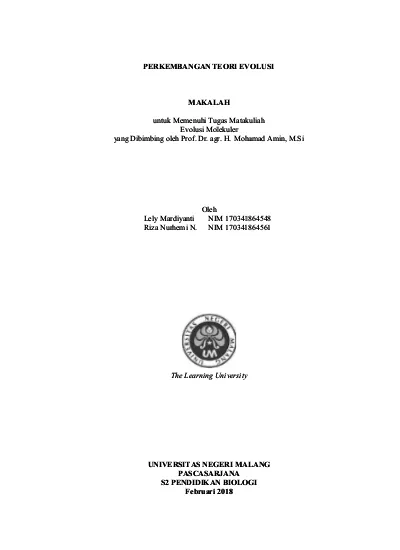 Detail Makalah Biologi Tentang Mekanisme Evolusi Dan Gambar Nomer 20