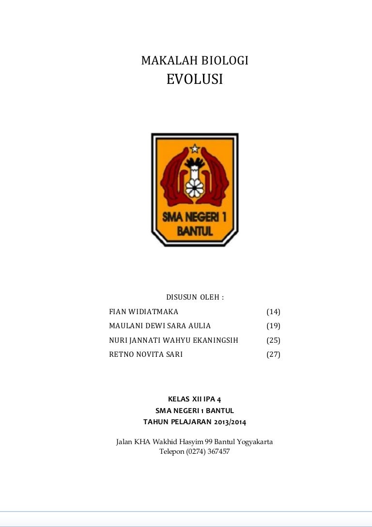 Detail Makalah Biologi Tentang Mekanisme Evolusi Dan Gambar Nomer 5