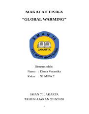 Detail Makalah Fisika Tentang Efek Rumah Kaca Nomer 18