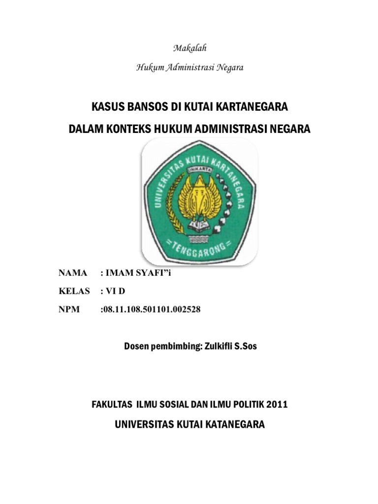 Detail Makalah Hukum Administrasi Negara Doc Nomer 7